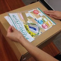 デリバリーパック 完全密封タイプ 部分糊 透明 A4用 PA-029T パピルスカンパニー 1パック（100枚入）