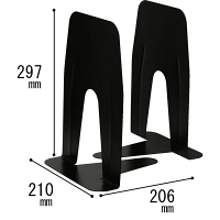 ブックエンド 超特大 A4 ぴったりサイズ 黒 DA-5813-D ソニック