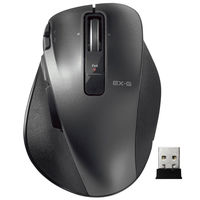 ワイヤレスマウス 無線 2.4GHz 8ボタン レーザー Mサイズ チルトホイール ブラック M-XGM20DLBK エレコム 1個