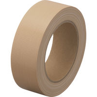 【ガムテープ】 現場のチカラ 布テープ 0.22mm厚 幅38mm×長さ25m 茶 アスクル 1箱（48巻入）  オリジナル