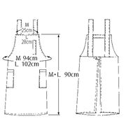 KAZEN 防水エプロン 501-91 M 1枚