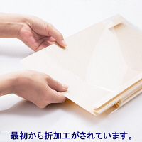 今村紙工　製本ファイル　折加工済み　アイボリー　SFK-002　1セット（100冊）