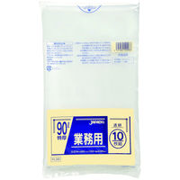 ゴミ袋 業務用 ポリ袋 透明 重量物対応 特厚 90L 1パック（10枚入）厚さ0.08mm ジャパックス