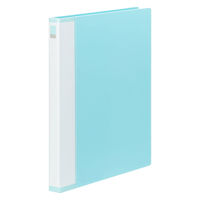Matakul 交換式クリアーブック（A4タテ) 背幅25mm ライトブルー 表紙部分に使用済みクリアホルダーからつくった再生材65％配合 3冊 オリジナル