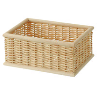 【まとめ買いセット】無印良品 重なるブリ材長方形ボックス （V）約幅26×奥行18.5×高さ12cm 1箱（6個入） 良品計画