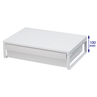 リヒトラブ　机上台＜幅390mm・引出し付＞　白　A7341-0　1セット（3台）