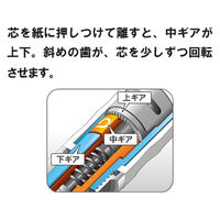 三菱鉛筆(uni)　ユニアルファゲル　クルトガエンジン搭載タイプ　シャープペン　0.5mm　ブルー軸　M5-858GG1P.33　1本