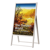 ベルク　ポスタースタンド（屋内用)　ホワイト　A1　2371W　1台　（直送品）