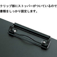 セキセイ　クリップファイル　A4タテ　ブラック　FB-2016　1セット（10冊入）