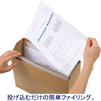 アスクル　個別フォルダー　A4　1山　グレー　灰　1袋（20枚入）　 オリジナル