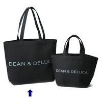 DEAN&DELUCA（ディーンアンドデルーカ）　トートバッグ　ブラック　Lサイズ　1個