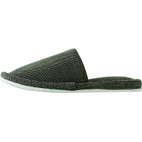 先染め外縫いスリッパ　L　ブラウン　1箱（20足入）