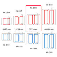ニチバン マイタック ラミネートインデックス 大 手書き用（34×27mm） 赤 ML-233R 1箱（900片：90片入×10袋）