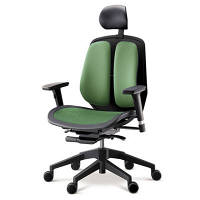 DUOREST（デュオレスト）　α80　背シェル付　肘付　メッシュグリーン　α80H　GREEN(C005MBG1)　1脚　（直送品）