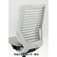 【設置込】イトーキ エピオス オフィスチェア メッシュタイプ ローバック（グレーフレーム グレー樹脂脚）肘無 ロッキングレンジ調節 ホワイトグレー/ （直送品）