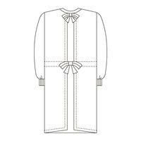 ＫＡＺＥＮ 手術ガウン 135-51 ブルー M 医療介護現場向け雑貨 　（直送品）