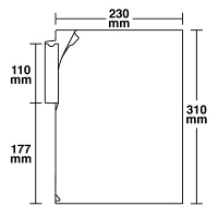 ハピラ カルテフォルダー（シングル） A4タテ置き 乳白 KHT50 1パック（50枚入）