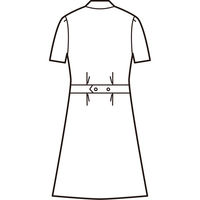 AITOZ（アイトス） 花形ボタンワンピース（ナースワンピース） 半袖 ホワイト M 861336-001　白衣