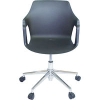 COLOS（コロス） ベスパ2スイーベル オフィスチェア 肘付 ブラック VSP2S-BK 1脚　（取寄品）