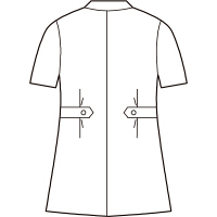 AITOZ（アイトス） ナースジャケット（ベーシック） 女性用 半袖 ホワイト S 861346-001　白衣