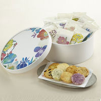 三越伊勢丹〈銀座あけぼの〉二十四節花 1箱（36枚入） 紙袋付　和菓子　母の日　父の日　敬老の日