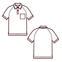 AITOZ（アイトス） ユニセックス 制電半袖ポロシャツ ホワイト M AZ-50005 1着（直送品）