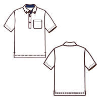 AITOZ（アイトス） ユニセックス 大きいサイズ 制電半袖ポロシャツ ピーコックブルー 3L AZ-50006 1着（直送品）