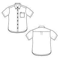 AITOZ（アイトス） ユニセックス 大きいサイズ 半袖ボタンダウンシャツ ヘリンボーン ホワイト 5L AZ-50404（直送品）