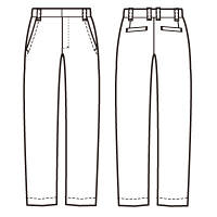 アイトス　ストレッチパンツ（男女兼用）　レッド S　AZ50501-009-S　1着　（直送品）