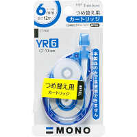 トンボ鉛筆【MONO】修正テープカートリッジ モノＹＸ用 YR6 6mm×12m CT-YR6　4個　（直送品）