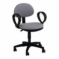 ナカバヤシ　ＳＯＨＯチェア　オフィスチェア　肘付　グレー　1脚