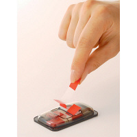 スリーエム　ポスト･イット ジョーブ ハーフサイズ 44×12mm レッド 680H-1　3個　（直送品）