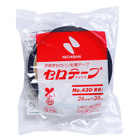 ニチバン　着色セロテープ（R）24mm×35m　青　4304-24　9巻　（直送品）