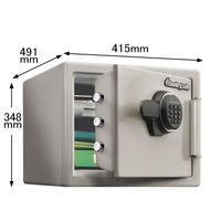 【設置込】セントリー ビッグボルト テンキー式耐火金庫 1時間耐火 22.8L ダブグレー 幅415×奥行491×高さ348mm JF082ET 1台（取寄品）