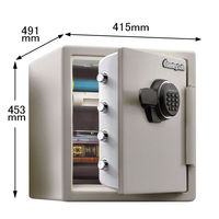 【設置込】セントリー ビッグボルト テンキー式耐火金庫 1時間耐火 33.6L ダブグレー 幅415×奥行491×高さ453mm JF123ET 1台（取寄品）