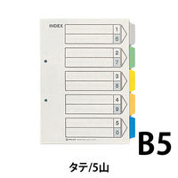 キングジム カラーインデックス B5タテ 5山 2穴 905　10組