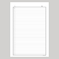 A4自費診療録　2号紙　CCF801　1冊（100枚入）　イムラ封筒