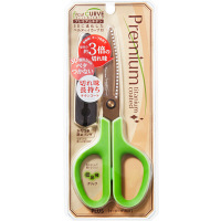 プラス　はさみ　フィットカットカーブ　プレミアムチタン　プレミアムグリーン　SC-175STN　34549　2本　（直送品）