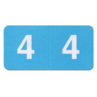 フィリオ　ナンバーラベル シール　カラー　「4」　MS-NRK4　1パック（150片入）