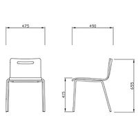 ガラージ　KNチェア　ロータイプ　ホワイト　KN-N1A　410170　（直送品）