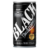 【缶コーヒー】アサヒ飲料 WONDA（ワンダ） ブラック ザ アロマ 185g 1セット（120缶）