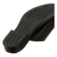 ソフトレザー調 オフィスサンダル L ブラック 1足