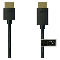 Vodaview HDMIケーブル スリムタイプ（直径4.5mm） 5m HDMI[オス]-HDMI[オス] ブラック VV-HDMI050AA-S-B 1本