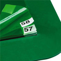 テラモト 粘着マットシートＧ　緑 600×900mm 屋内用  MR1236401　1セット（60枚層）