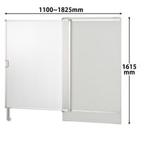 トーカイスクリーン　E-PLACEパネル　高さ1615mm用スライドドア+専用幅900mmパネル　1セット　（取寄品）