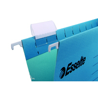 エセルテジャパン ハンギングフォルダ紙製 青 A4 1袋（5冊入）