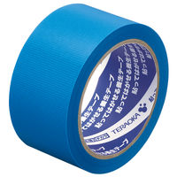 「現場のチカラ」 貼ってはがせる養生テープ 青 幅50mm×長さ25m 寺岡製作所 1セット（5巻：1巻×5）  オリジナル