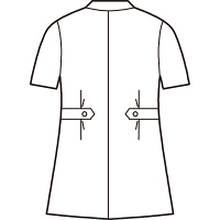 AITOZ（アイトス） オープンネックチュニック（ナースジャケット） 半袖 レモンイエロー M 861369-119　白衣