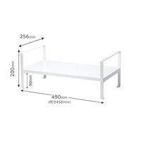 ソニック 机上台 2段階高さ調整 幅490mm ホワイト DA-5904-W