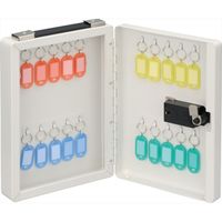 【キーボックス】ナカバヤシ ダイヤル式キーボックス 20個収容 白 NKB-D02 1台